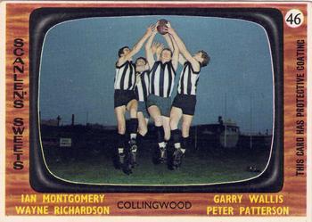 1967 Scanlens VFL #46 Ian Montgomery / Wayne Richardson / Gary Wallis / Peter Patterson Front